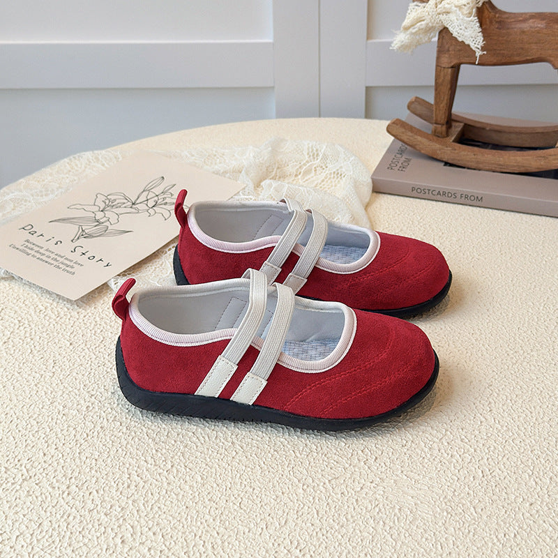 [381265 Size 21-35] - Sepatu Flat Slip On Sport Shoes Anak Perempuan Cewek - Motif Basic Colour - BABYHOKI STORE