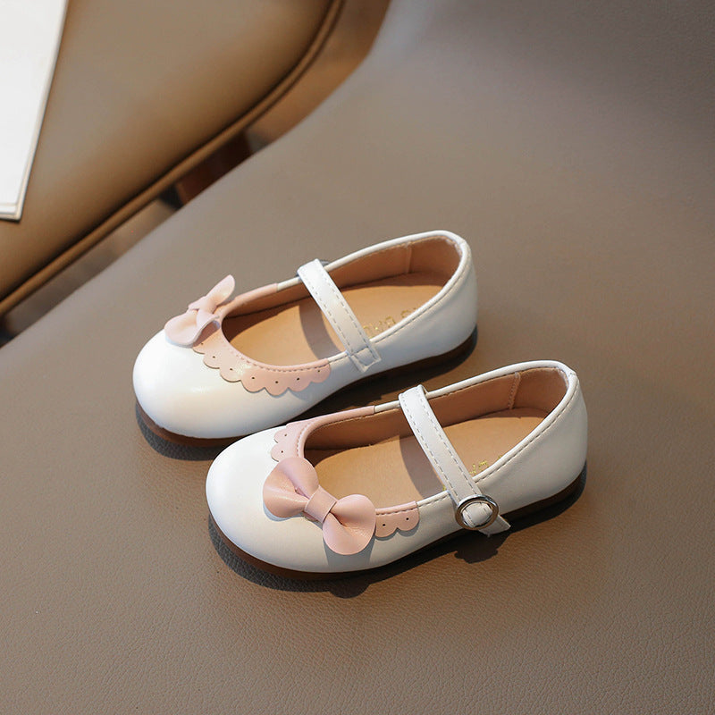 [381279 Size 21-35] - Sepatu Flat Slip On Bow Shoes Anak Perempuan Cewek - Motif Bow Knot Soft-Soled - BABYHOKI STORE