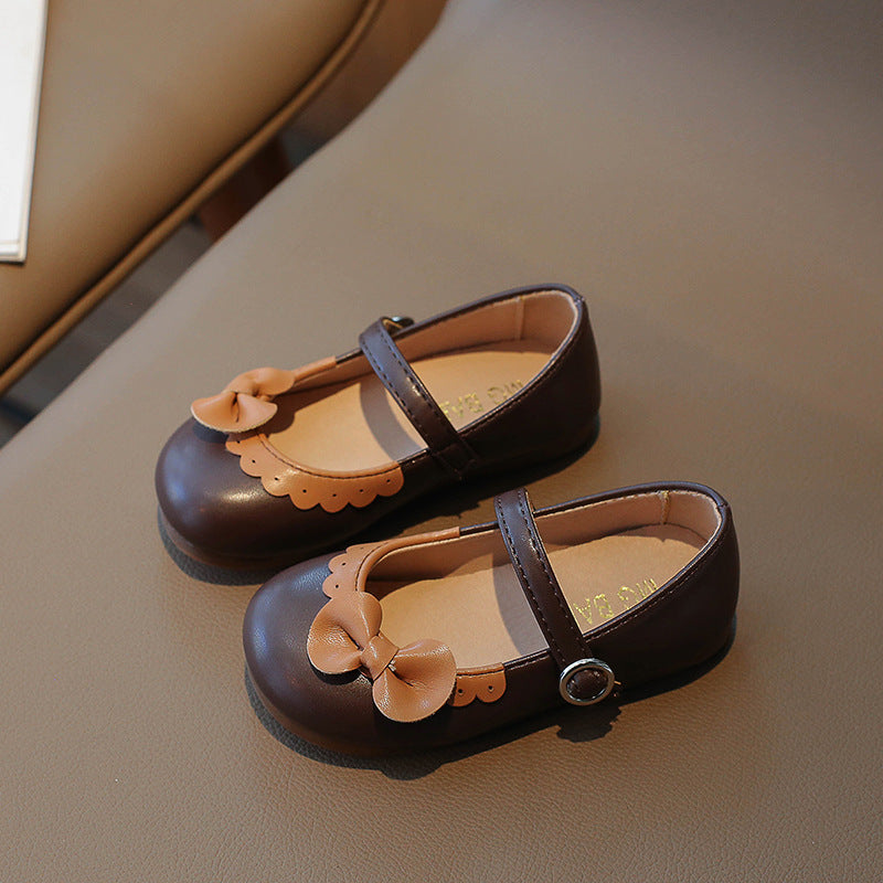 [381279 Size 21-35] - Sepatu Flat Slip On Bow Shoes Anak Perempuan Cewek - Motif Bow Knot Soft-Soled - BABYHOKI STORE