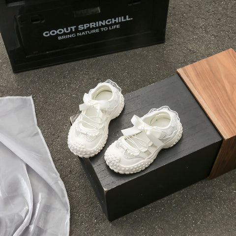 [381282 Size 21-36] - Sepatu Sandal Lightweight Sports Shoes Anak Perempuan Cewek - Motif Strap Cute Bow - BABYHOKI STORE