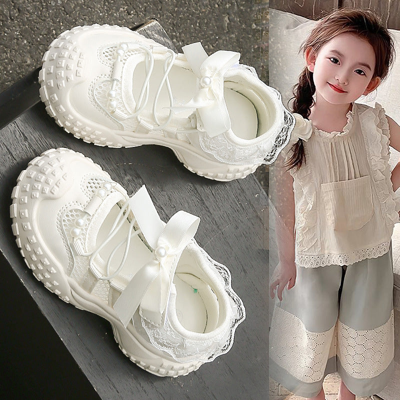 [381282 Size 21-36] - Sepatu Sandal Lightweight Sports Shoes Anak Perempuan Cewek - Motif Strap Cute Bow - BABYHOKI STORE - BABYHOKI STORE