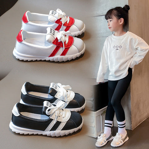 [381289 Size 26-35] - Sepatu Sandal Sneaker Sports Shoes Comfortable Fashion Korean Anak Perempuan Cewek - Motif Color Stripe - BABYHOKI STORE