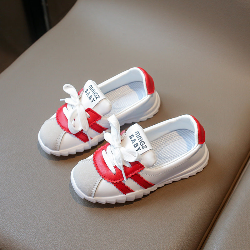 [381289 Size 26-35] - Sepatu Sandal Sneaker Sports Shoes Comfortable Fashion Korean Anak Perempuan Cewek - Motif Color Stripe - BABYHOKI STORE