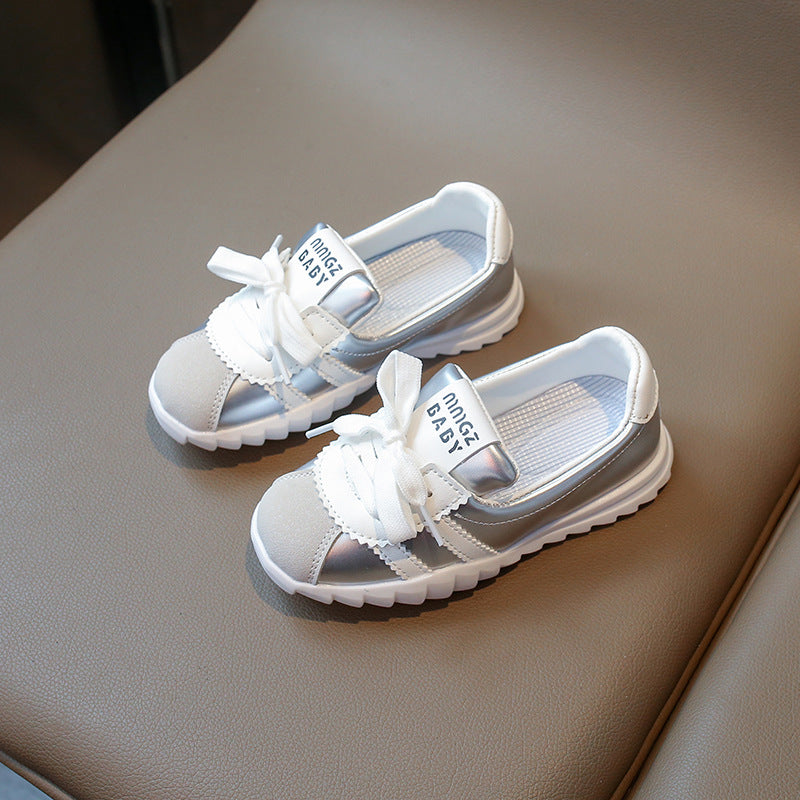 [381289 Size 26-35] - Sepatu Sandal Sneaker Sports Shoes Comfortable Fashion Korean Anak Perempuan Cewek - Motif Color Stripe - BABYHOKI STORE