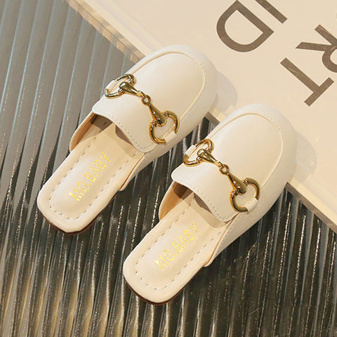 [381293 Size 26-36] - Sepatu Sandal Flat Slip On Versatile Korean Version Anak Perempuan Cewek - Motif Basic Color - BABYHOKI STORE - BABYHOKI STORE