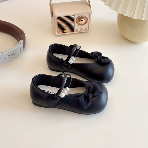 [381302 Size 21-30] - Sepatu Flat Slip On Fashionable Anak Perempuan Cewek - Motif Bow Flats - BABYHOKI STORE - BABYHOKI STORE