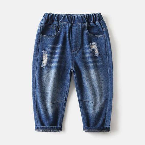 [383214] - Bawahan Celana Jeans Panjang Anak Laki-Laki - Motif Small Tear