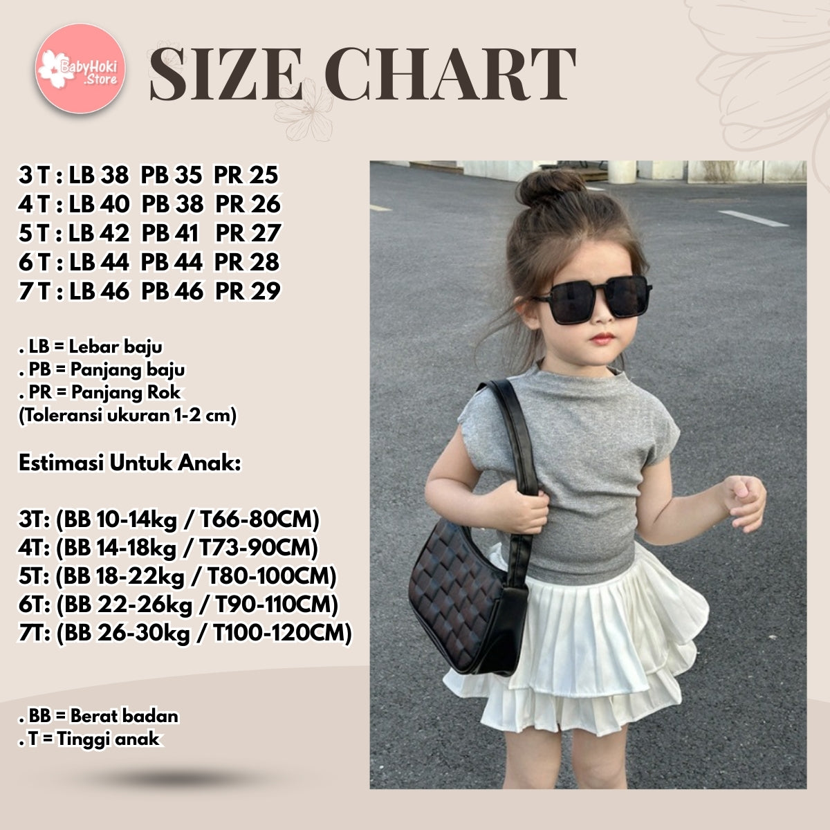 [5071006] - Setelan Baju Backless Bawahan Rok Mini Fashion Anak Perempuan - Motif Smooth Casual