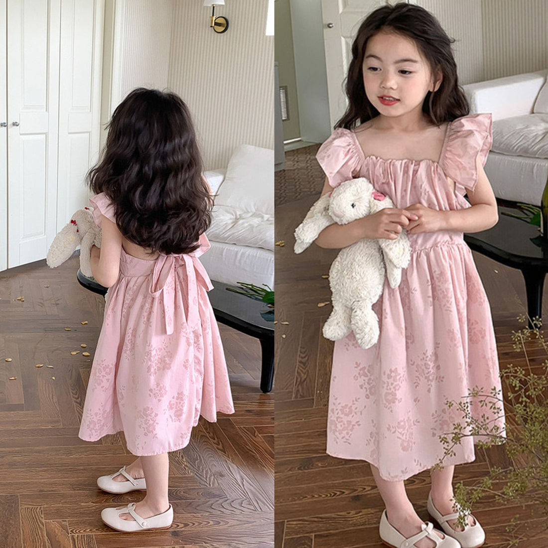 [5071011] - Baju Dress Tanpa Lengan Fashion Anak Perempuan - Motif Small Flower