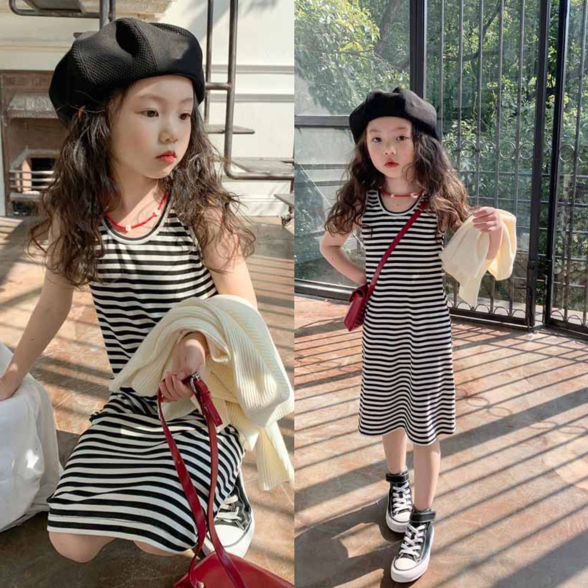 CLEARANCE SALE [Dress Lengan Kutung] 4 Tahun BB 14-18kg Gaun Anak Cewek Perempuan