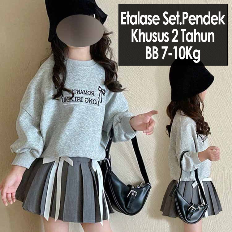 CLEARANCE SALE [Setelan Pendek] 2 Tahun BB 7-10kg One Set Anak Perempuan - SETSP963/507