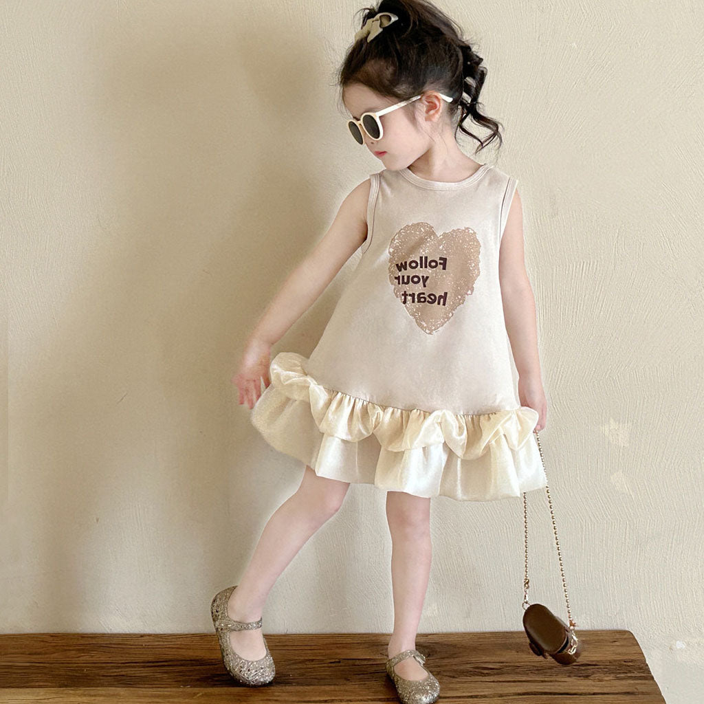 CLEARANCE SALE [Dress Lengan Kutung] 6 Tahun BB 22-26kg Gaun Anak Cewek Perempuan