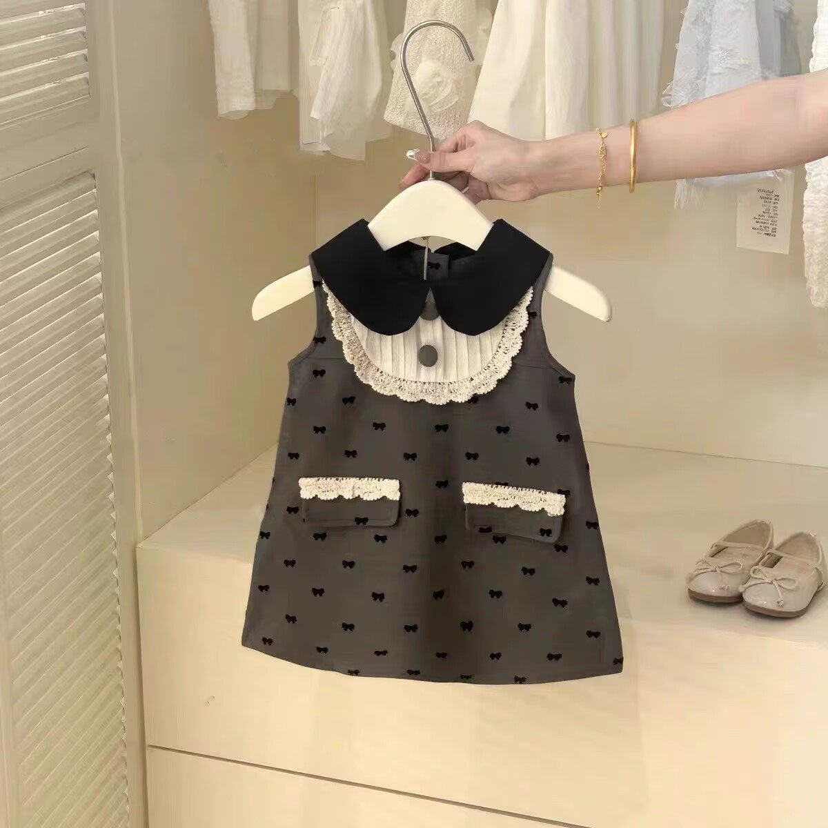 CLEARANCE SALE [Dress Lengan Kutung] 7 Tahun BB 26-30Kg Gaun Anak Cewek Perempuan