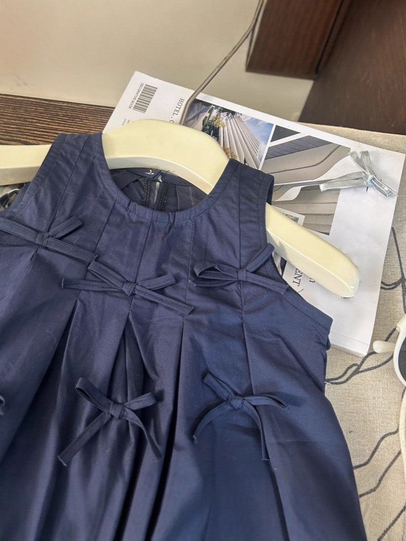 [5071142] - One Set 2in1 Baju Setelan Summer Outfit Atasan Lengan Kutung Bawahan Celana Panjang Comfort Fashion Style Anak Perempuan Cewek - Motif Top Cute Bow - BABYHOKI STORE