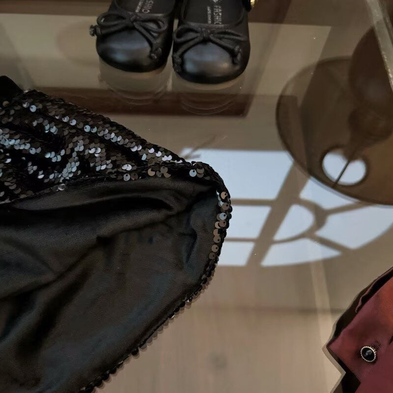 [5071169] - One Set 2in1 Baju Setelan Atasan Blouse Lengan Panjang Bawahan Rok Pendek Korean Version Style Anak Perempuan Cewek - Motif Basic Plain Top - BABYHOKI STORE