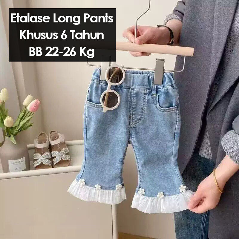 CLEARANCE SALE [Long Pants] 6 Tahun BB 22-26kg Bawahan Celana Panjang Anak Perempuan - BWHLP