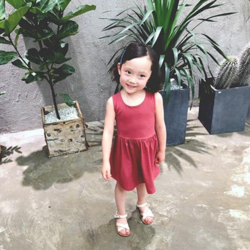 CLEARANCE SALE [Dress Lengan Kutung] 3 Tahun BB 10-14kg Gaun Anak Cewek Perempuan