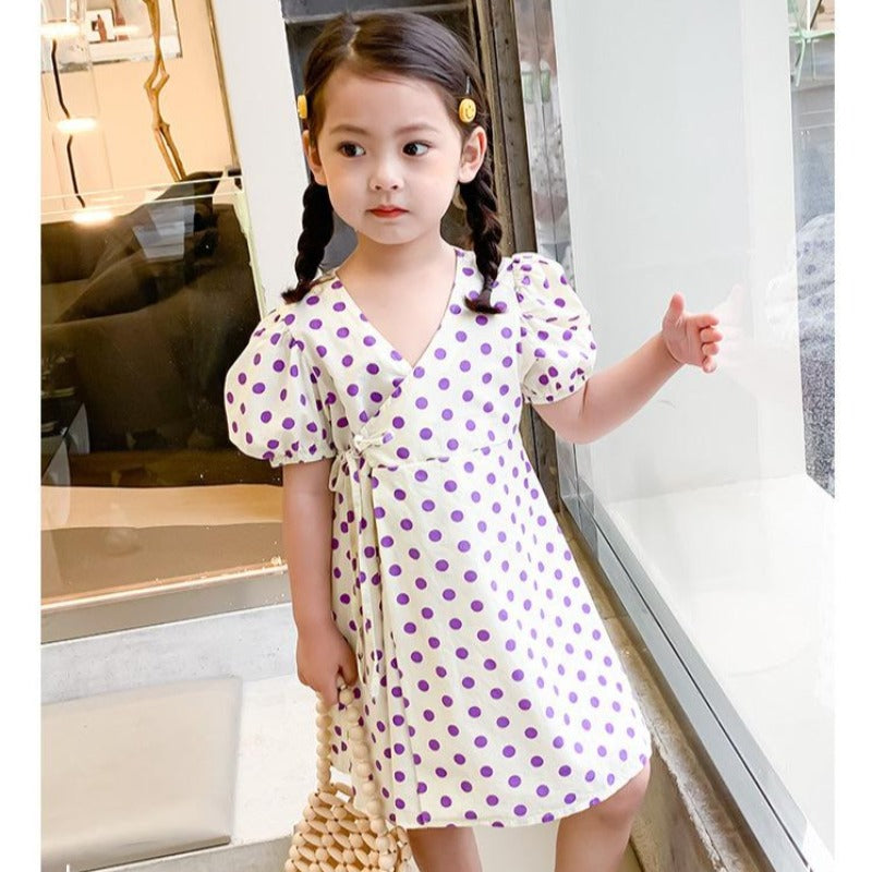 CLEARANCE SALE [Dress Lengan Pendek] 3 Tahun BB 10-14Kg Gaun Anak Cewek Perempuan