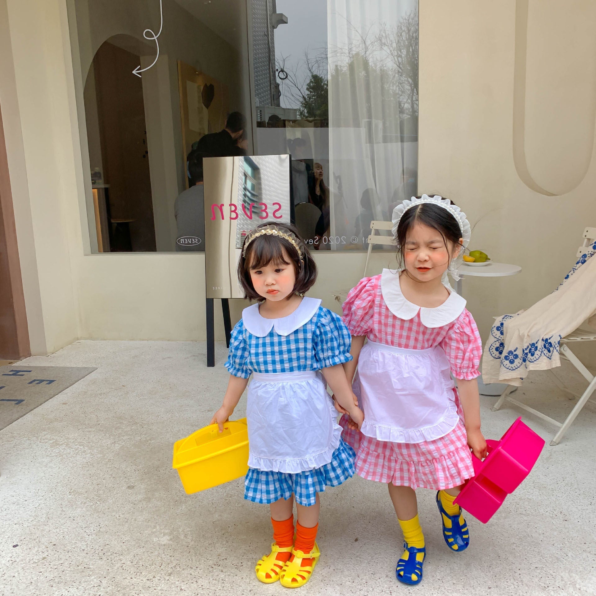 CLEARANCE SALE [Dress Lengan Pendek] 6 Tahun BB 22-26Kg Gaun Anak Cewek Perempuan