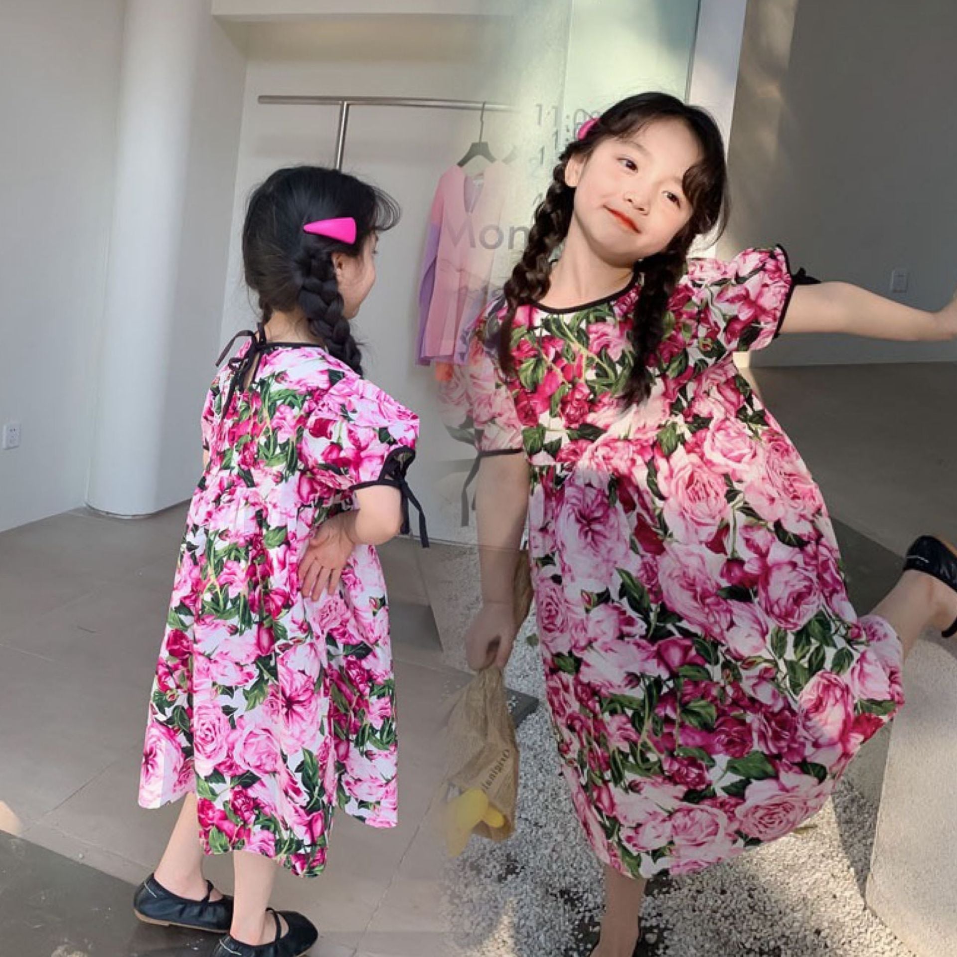 CLEARANCE SALE [Dress Lengan Pendek] 2 Tahun BB 7-10Kg Gaun Anak Cewek Perempuan