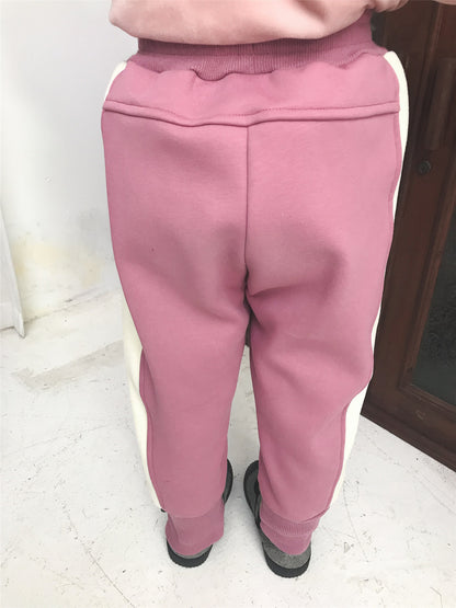 [507759] - Bawahan Celana Panjang Jogger Fashion Import Anak Perempuan - Motif Side Outline