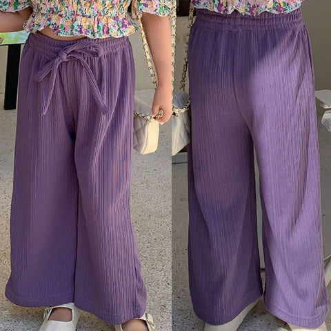 [507761] - Bawahan Celana Panjang Kulot Fashion Anak Perempuan - Motif Plain Clean