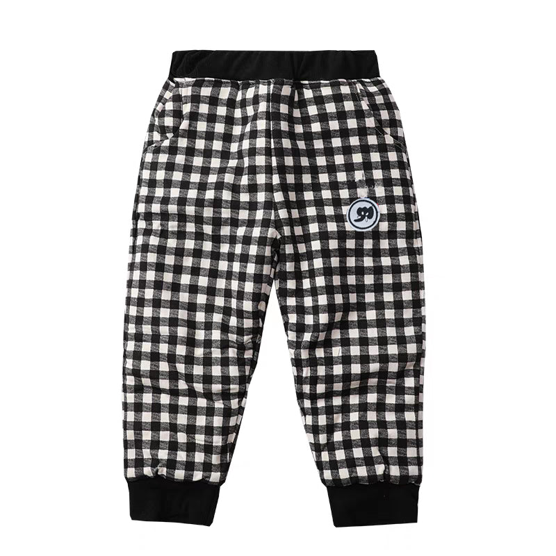 [507767] - Bawahan Celana Panjang Jogger Fashion Anak Cowok Cewek - Motif Embroidered Box