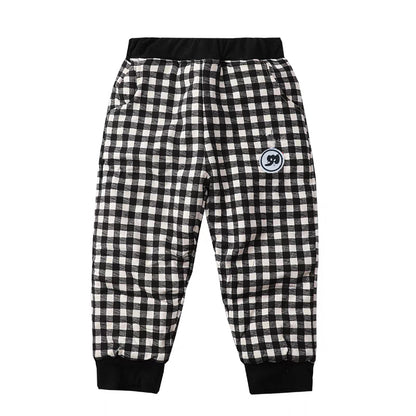 [507767] - Bawahan Celana Panjang Jogger Fashion Anak Cowok Cewek - Motif Embroidered Box