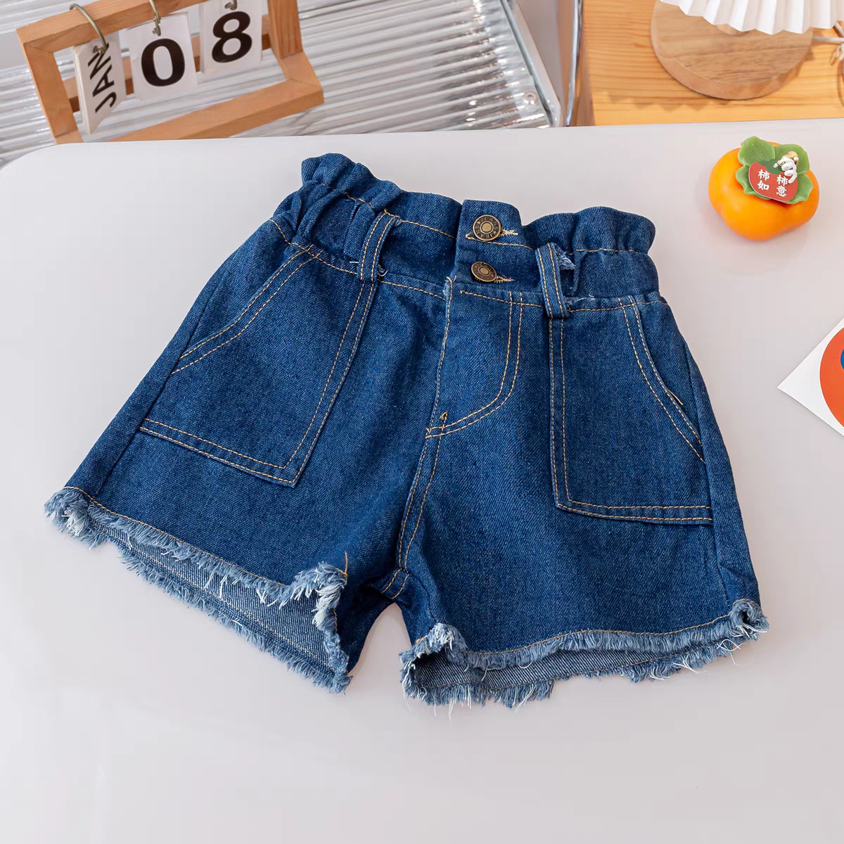 [507796] - Bawahan Celana Pendek Hotpants Fashion Anak Perempuan - Motif Front Pocket