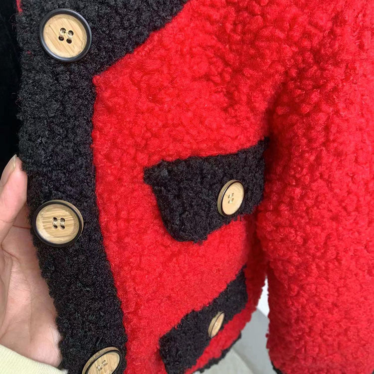 [507799] - Baju Atasan Jaket Lengan Panjang Fashion Anak Perempuan - Motif Thick Fur