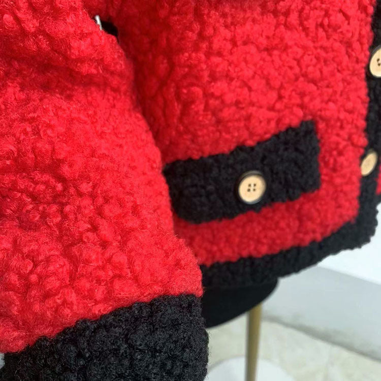 [507799] - Baju Atasan Jaket Lengan Panjang Fashion Anak Perempuan - Motif Thick Fur