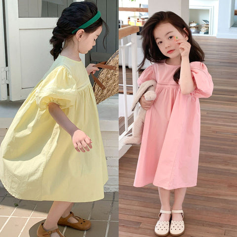 [507965] - Baju Dress Balon Fashion Anak Perempuan - Motif Big Slippery