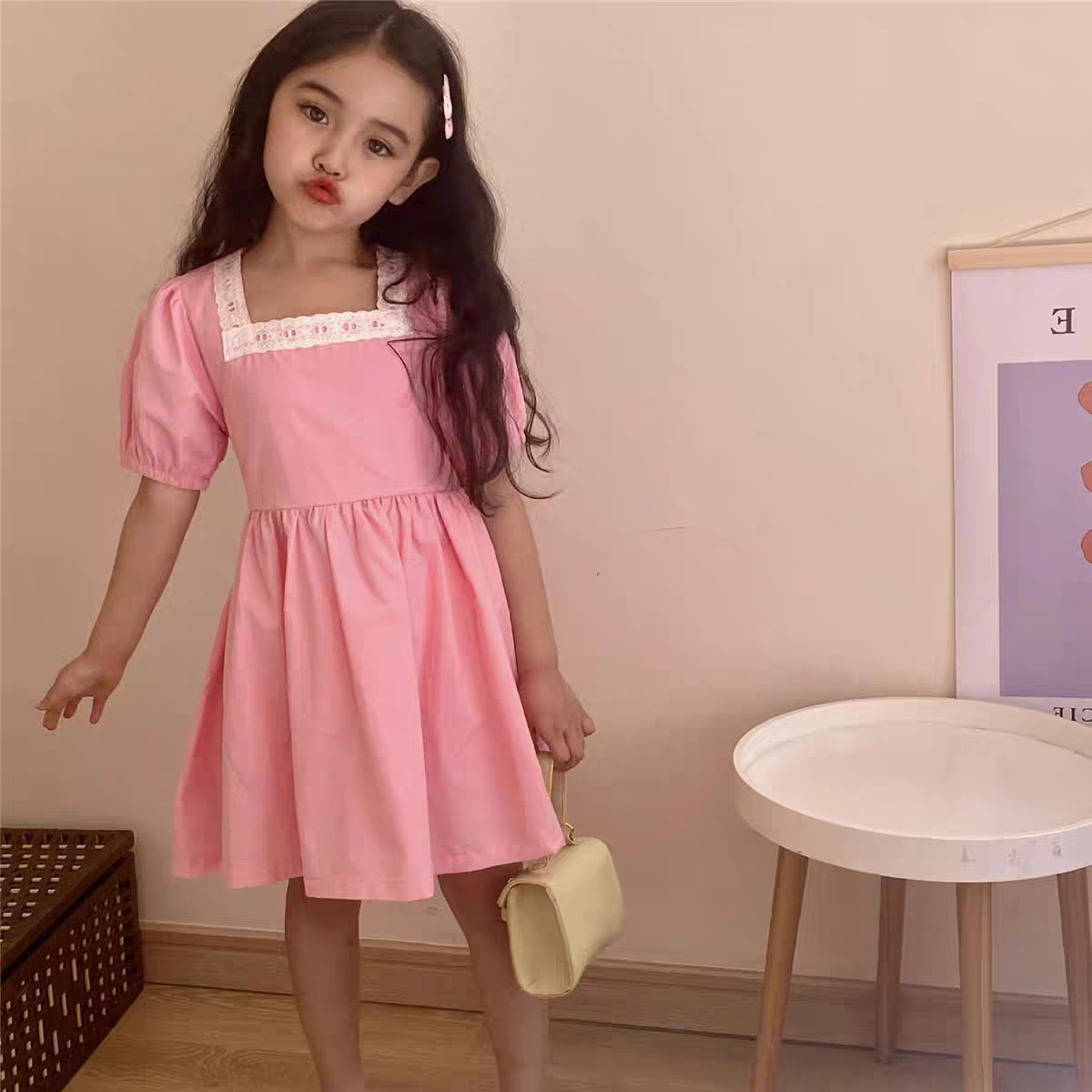 CLEARANCE SALE [Dress Lengan Pendek] 3 Tahun BB 10-14Kg Gaun Anak Cewek Perempuan