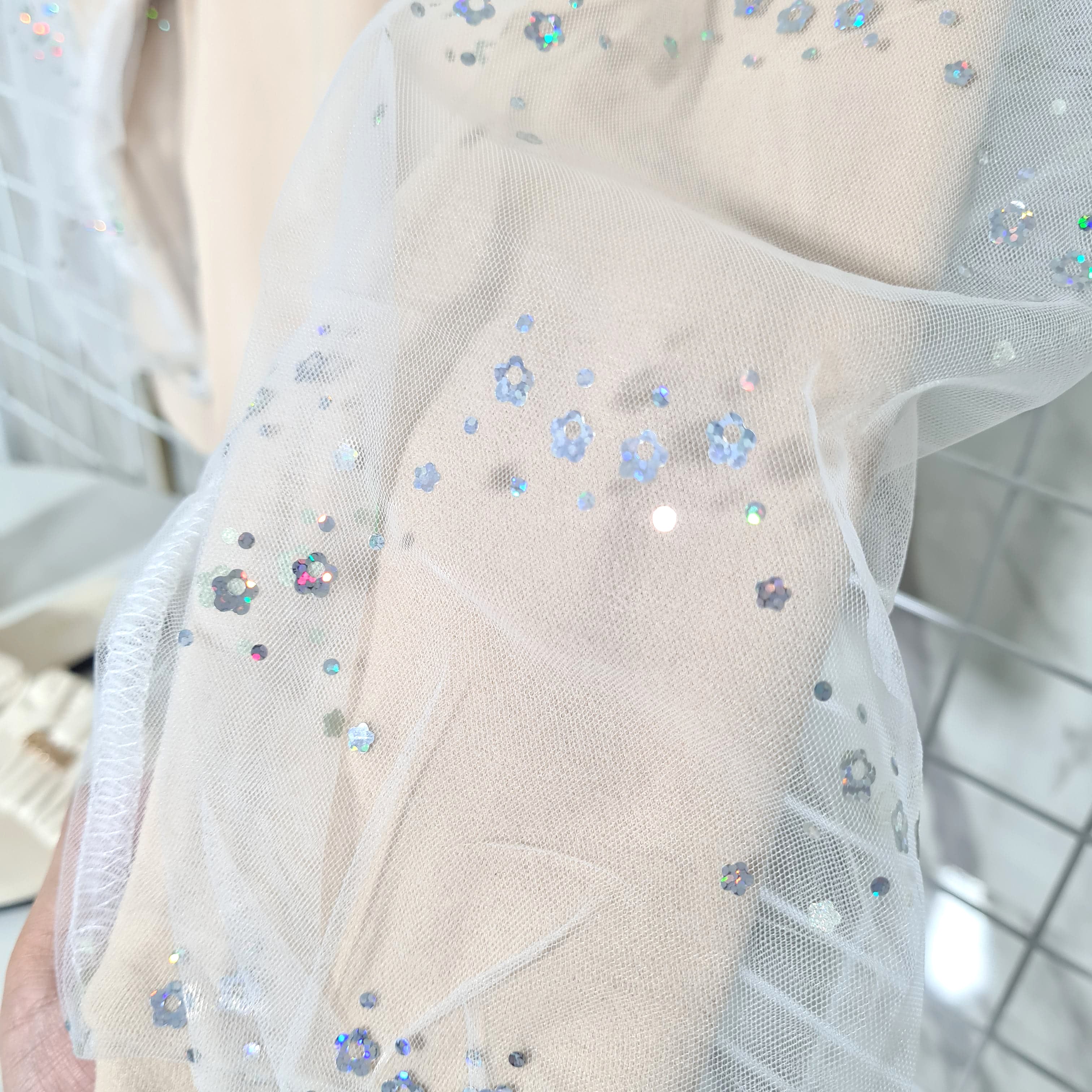 [507S1115] - Baju Atasan Sweater Lengan Panjang Anak Perempuan - Motif Glitter Sparkle