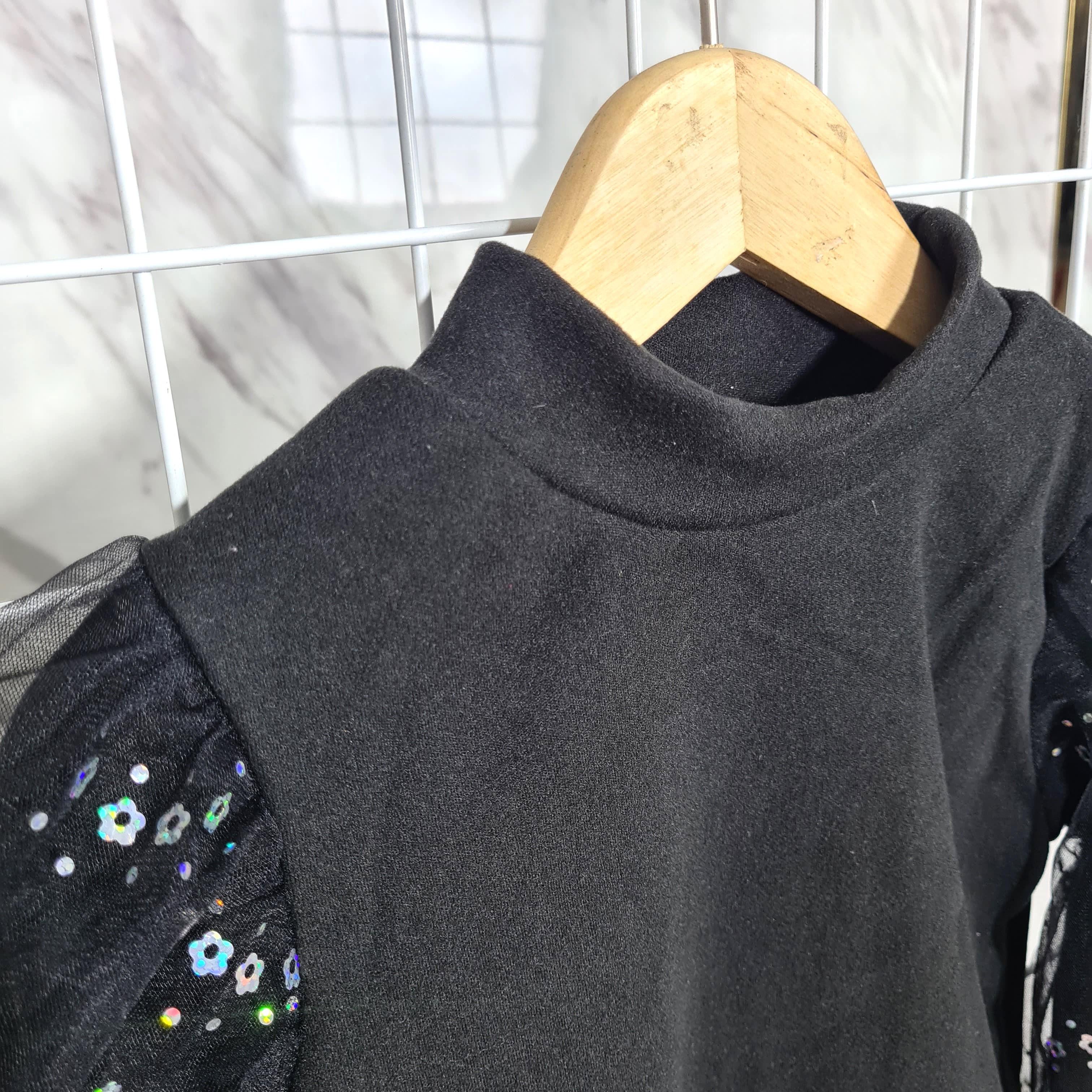 [507S1115] - Baju Atasan Sweater Lengan Panjang Anak Perempuan - Motif Glitter Sparkle