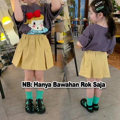 [507S116] - Bawahan Rok Pendek Fashion Anak Perempuan - Motif Cassual Neat