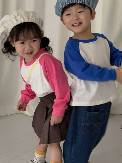 [507S117] - Baju Atasan Lengan Panjang Anak Cowok dan Cewek Unisex - Motif Side Color