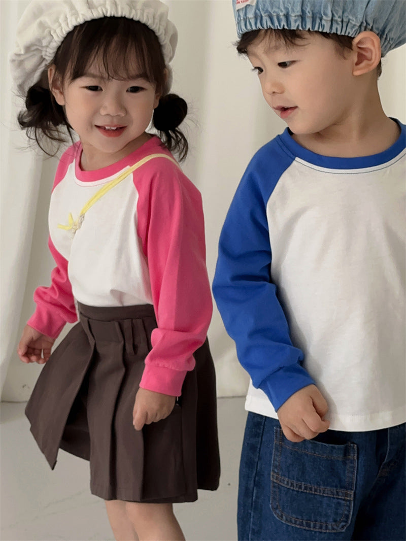 [507S117] - Baju Atasan Lengan Panjang Anak Cowok dan Cewek Unisex - Motif Side Color