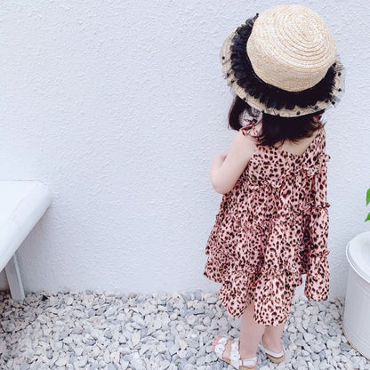 [507S150] - Baju Dress Kutung Fashion Anak Perempuan - Motif Tiger Dot