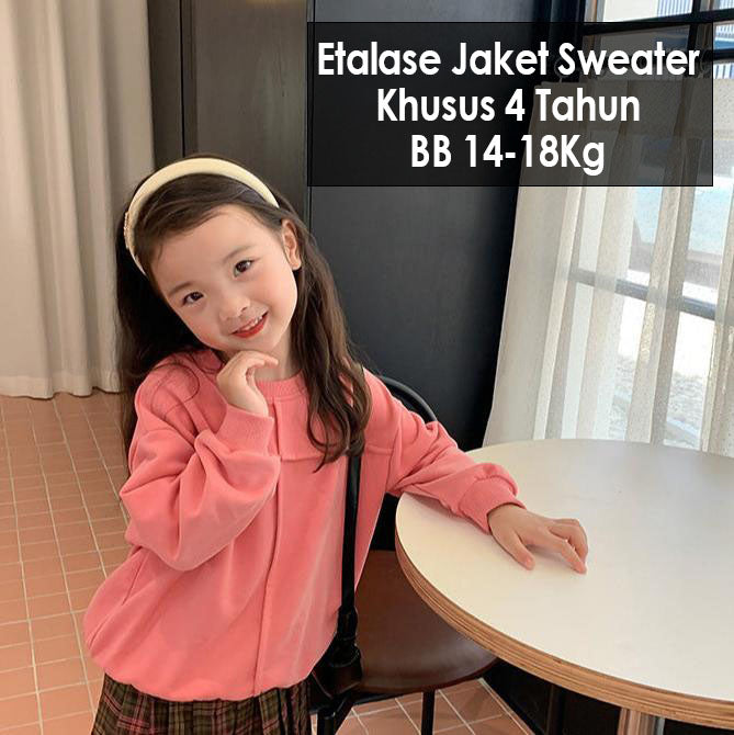 CLEARANCE SALE [Jaket Sweater] 4 Tahun BB 14-18Kg Baju Atasan Anak Cewek Perempuan