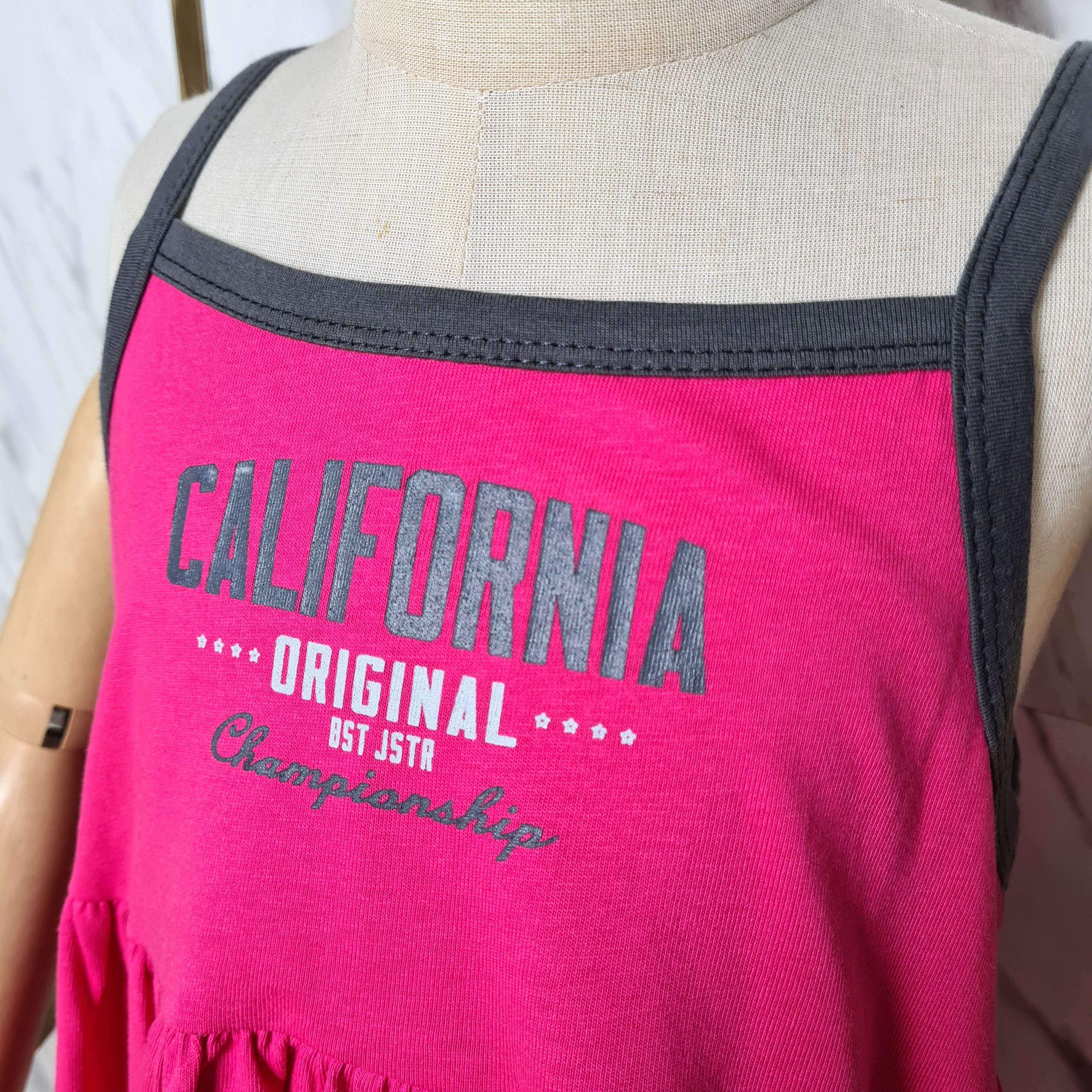 [507S184] - Baju Dress Tanpa Lengan Fashion Anak Perempuan - Motif Cali Original