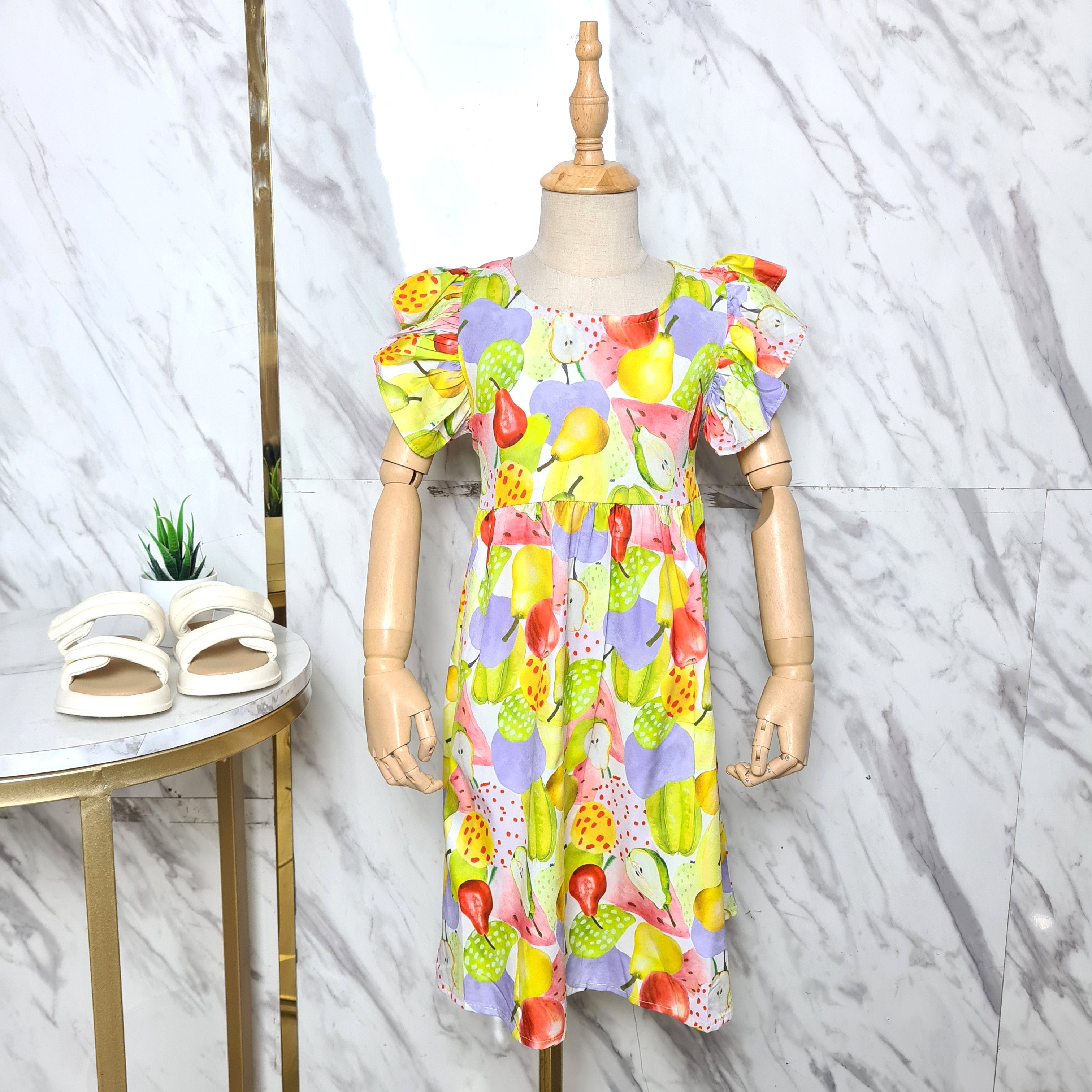 CLEARANCE SALE [Dress Lengan Kutung] 4 Tahun BB 14-18kg Gaun Anak Cewek Perempuan