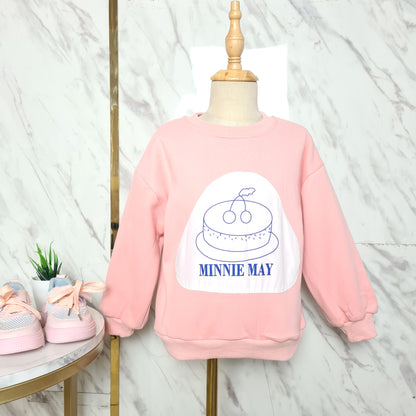 [507S141] - Baju Atasan Sweater Lengan Panjang Anak Perempuan - Motif Mini May