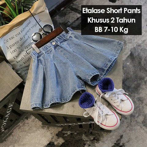 CLEARANCE SALE [Short Pants] 2 Tahun BB 7-10kg Bawahan Celana Pendek Anak Perempuan - BWHSP