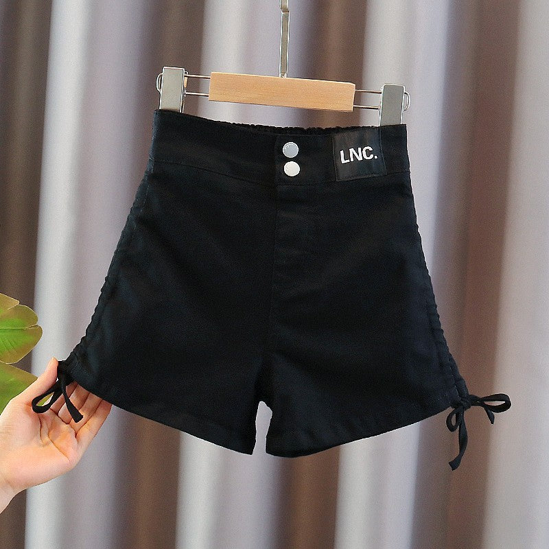 [508223]- Celana Pendek Jeans Hotpants Import Anak Perempuan - Motif Plain Rope