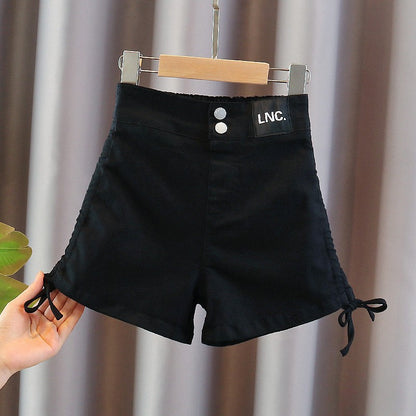 [508223]- Celana Pendek Jeans Hotpants Import Anak Perempuan - Motif Plain Rope