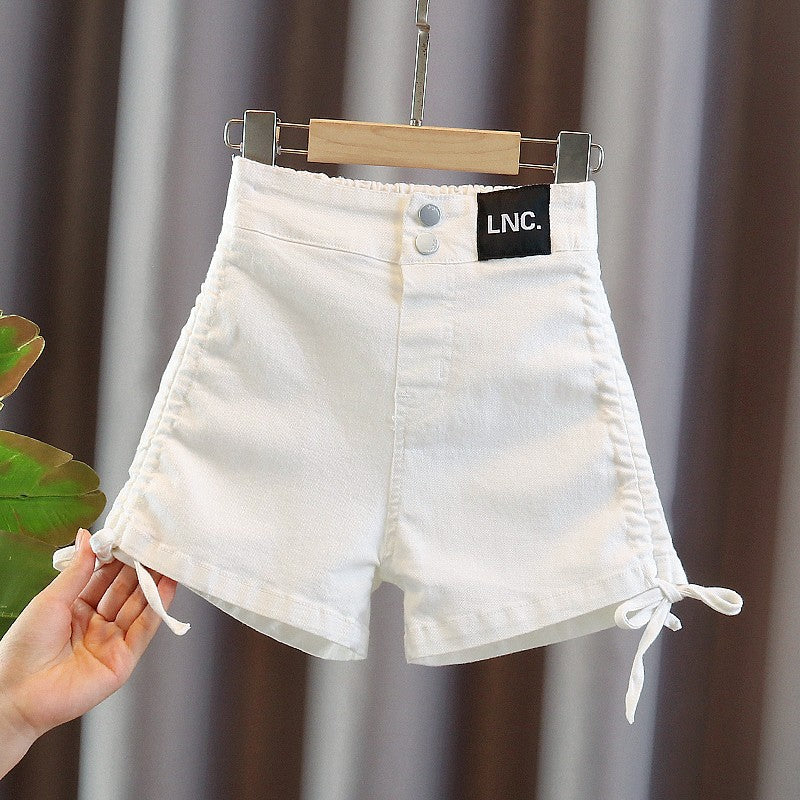 [508223]- Celana Pendek Jeans Hotpants Import Anak Perempuan - Motif Plain Rope