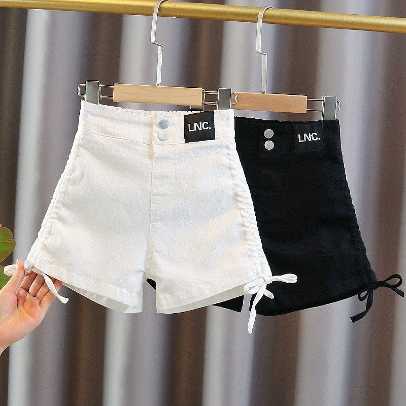 [508223]- Celana Pendek Jeans Hotpants Import Anak Perempuan - Motif Plain Rope
