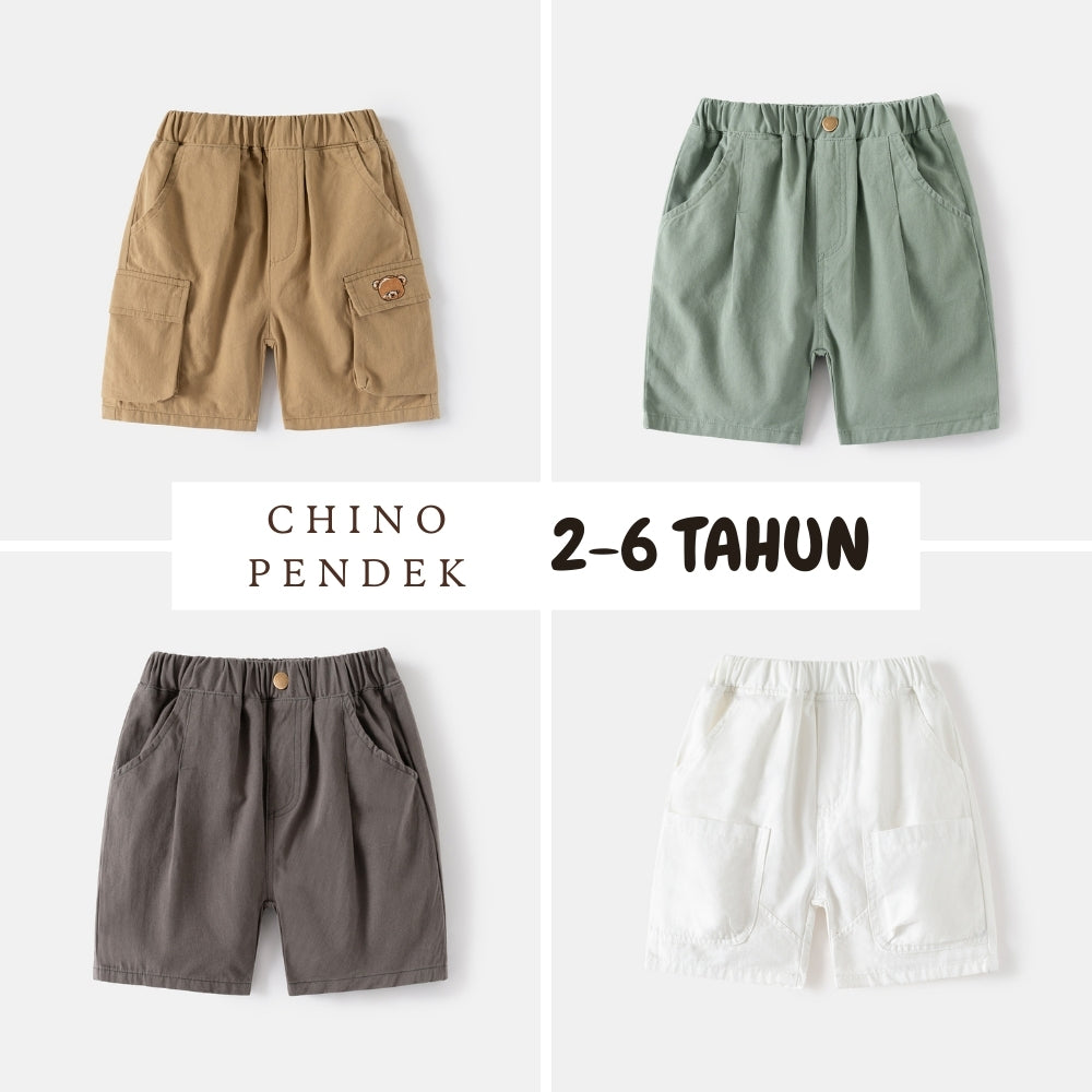 Celana Chino Pendek [513-BB101] - Bawahan Celana Pendek Fashion Anak Laki Laki Cowok - BABYHOKI STORE