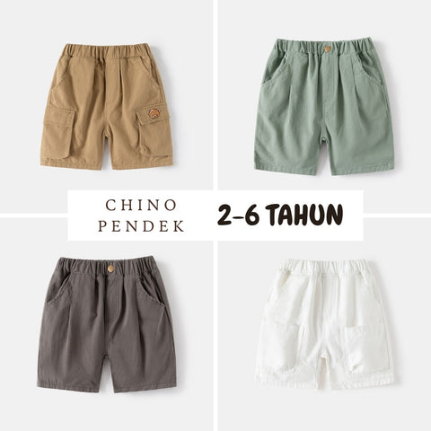 Celana Chino Pendek [513-BB101] - Bawahan Celana Pendek Fashion Anak Laki Laki Cowok - BABYHOKI STORE